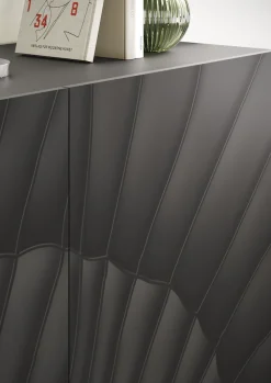 OTTO home Sideboard »Snake, Kommode, Anrichte, Stauraummöbel Breite 241 cm, Siebdruck-Front« moderne Wohnmöbel, 4 Türen, viel Stauraum, stilvoll und funktional