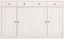 OTTO home Sideboard »Teresa« Maße (B/T/H): 152/37/90 cm,Kommode, 4-türig, Breite 152 cm, aus massiver Kiefer, FSC®