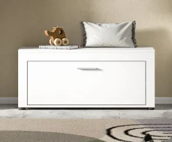 OTTO home Sitzbank »AOSTA, Breite 100cm, 1 Klappe, 2 Fächer, viel Stauraum« in verschiedenen Farbausführungen erhältlich, individuell kombinierbar, 1 Stk. tlg. Garderobenbank, Flurbank, Bank, Dielenbank, Schuhbank, Garderobe