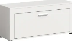 OTTO home Sitzbank »AOSTA, Breite 100cm, 1 Klappe, 2 Fächer, viel Stauraum« in verschiedenen Farbausführungen erhältlich, individuell kombinierbar, 1 Stk. tlg. Garderobenbank, Flurbank, Bank, Dielenbank, Schuhbank, Garderobe