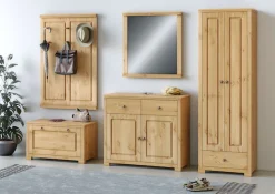 OTTO home Sitzbank »Gotland inkl. Schuhtrommel für ca. 6-9 Paar Schuhe« aus massiver Kiefer, FSC®-zertifiziert, Breite 85 cm