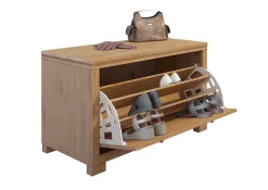 OTTO home Sitzbank »Gotland inkl. Schuhtrommel für ca. 6-9 Paar Schuhe« aus massiver Kiefer, FSC®-zertifiziert, Breite 85 cm