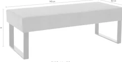 OTTO home Sitzbank »Oliver« Breite 140cm, mit Metallgestell