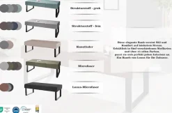 OTTO home Sitzbank »Oliver« Breite 140cm, mit Metallgestell