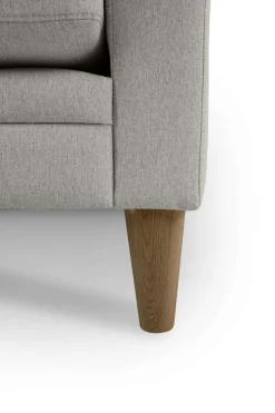 OTTO home 3-Sitzer »Arellano, Breite 217 cm« klassisches Design, 2 Zierkissen inklusive, Webstoff fein
