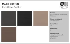 OTTO home 3-Sitzer »Boston« Sofa mit hoher Rückenlehne