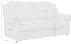 OTTO home 3-Sitzer »Boston« Sofa mit hoher Rückenlehne