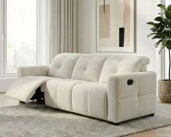OTTO home 3-Sitzer »CAARLA Cord, Sofa, 224 cm, man. oder elektr. Relaxfunktion (USB-A/C)« mit USB-A und USB-C bei elektrischer Ausführung, Kopfteilverstellung