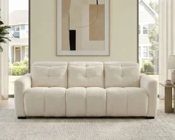 OTTO home 3-Sitzer »CAARLA Cord, Sofa, 224 cm, man. oder elektr. Relaxfunktion (USB-A/C)« mit USB-A und USB-C bei elektrischer Ausführung, Kopfteilverstellung