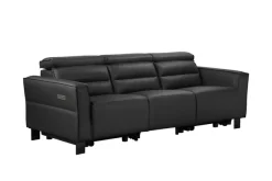 OTTO home 3-Sitzer »Carpari Naturleder, 224 cm, man./elektr. Relaxfunktion« (USB A/C), sowie Kopfteilverstellung