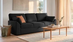 OTTO home 3-Sitzer »Citry« Breite 233 cm, Chenille, mit Bettfunktion, Liegefläche 144x190 cm