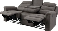 OTTO home 3-Sitzer »Cliff mit 2 Relaxfunktionen, extra bequem, B:198cm, Kinosofa« Federkern und Becherhaltern in klappbarer Mittelkonsole