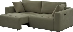 OTTO home 2,5-Sitzer »ELIANN , 209 cm - elektrisches Schlafsofa« mit USB A/C-Anschluss. Federkern, Webstoff