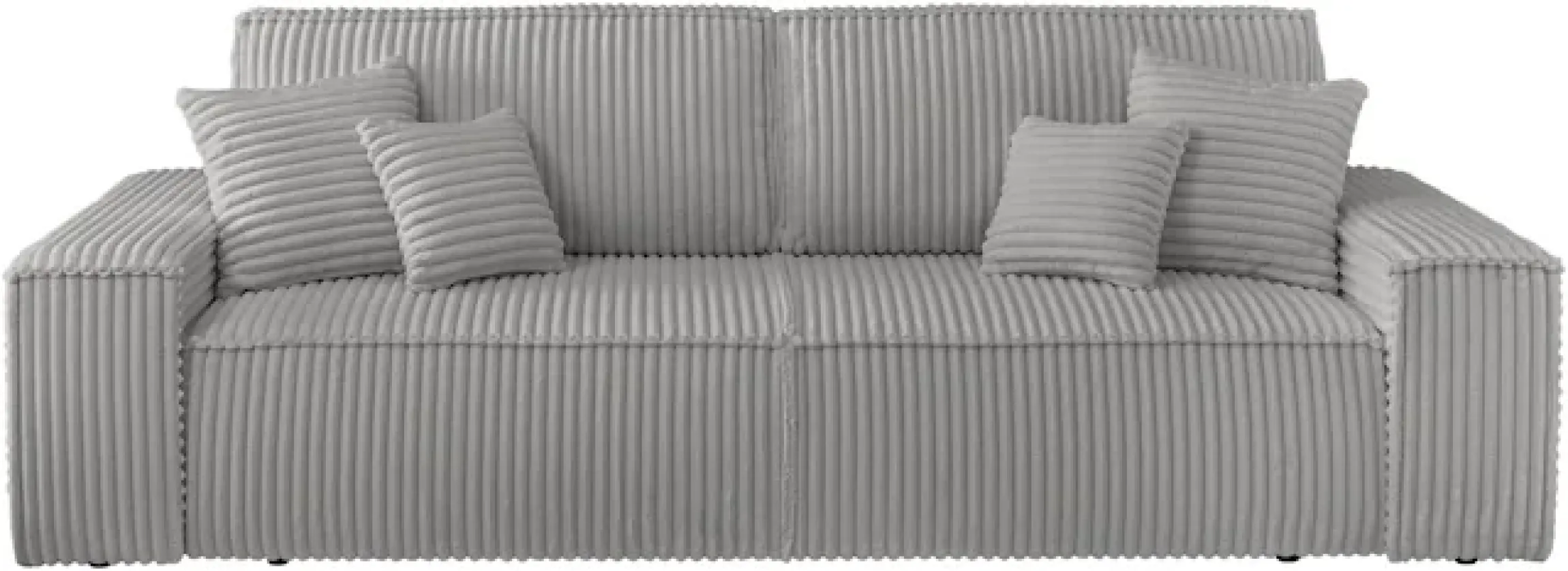 OTTO home 3-Sitzer »FINNLEY Cord, Schlafsofa 257 cm - OTTO. Verlässliche Qualität.« mit Bettkasten, in Bouclé, Struktur fein und Mega Cord