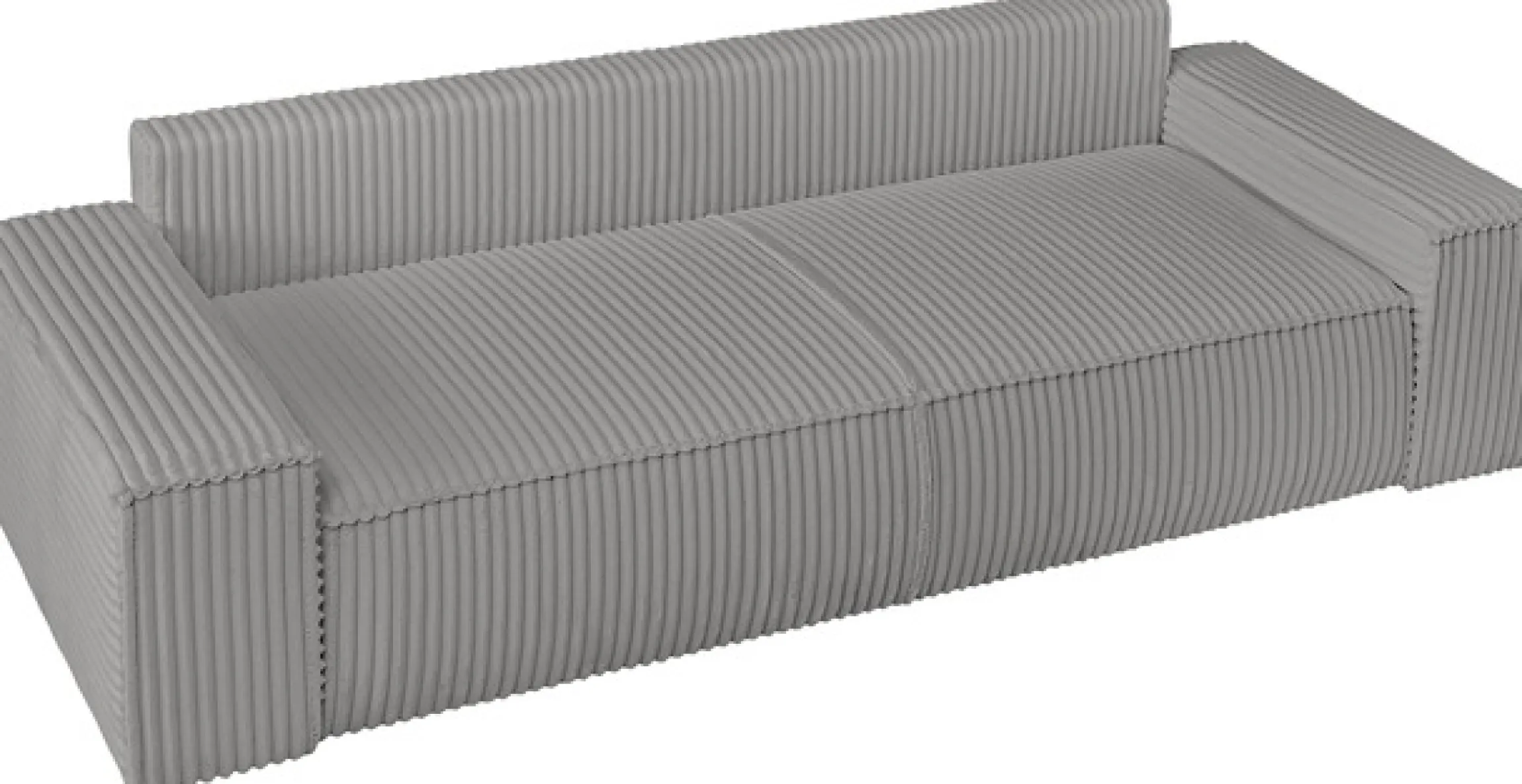 OTTO home 3-Sitzer »FINNLEY Cord, Schlafsofa 257 cm - OTTO. Verlässliche Qualität.« mit Bettkasten, in Bouclé, Struktur fein und Mega Cord