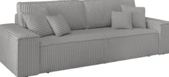 OTTO home 3-Sitzer »FINNLEY Cord, Schlafsofa 257 cm - OTTO. Verlässliche Qualität.« mit Bettkasten, in Bouclé, Struktur fein und Mega Cord