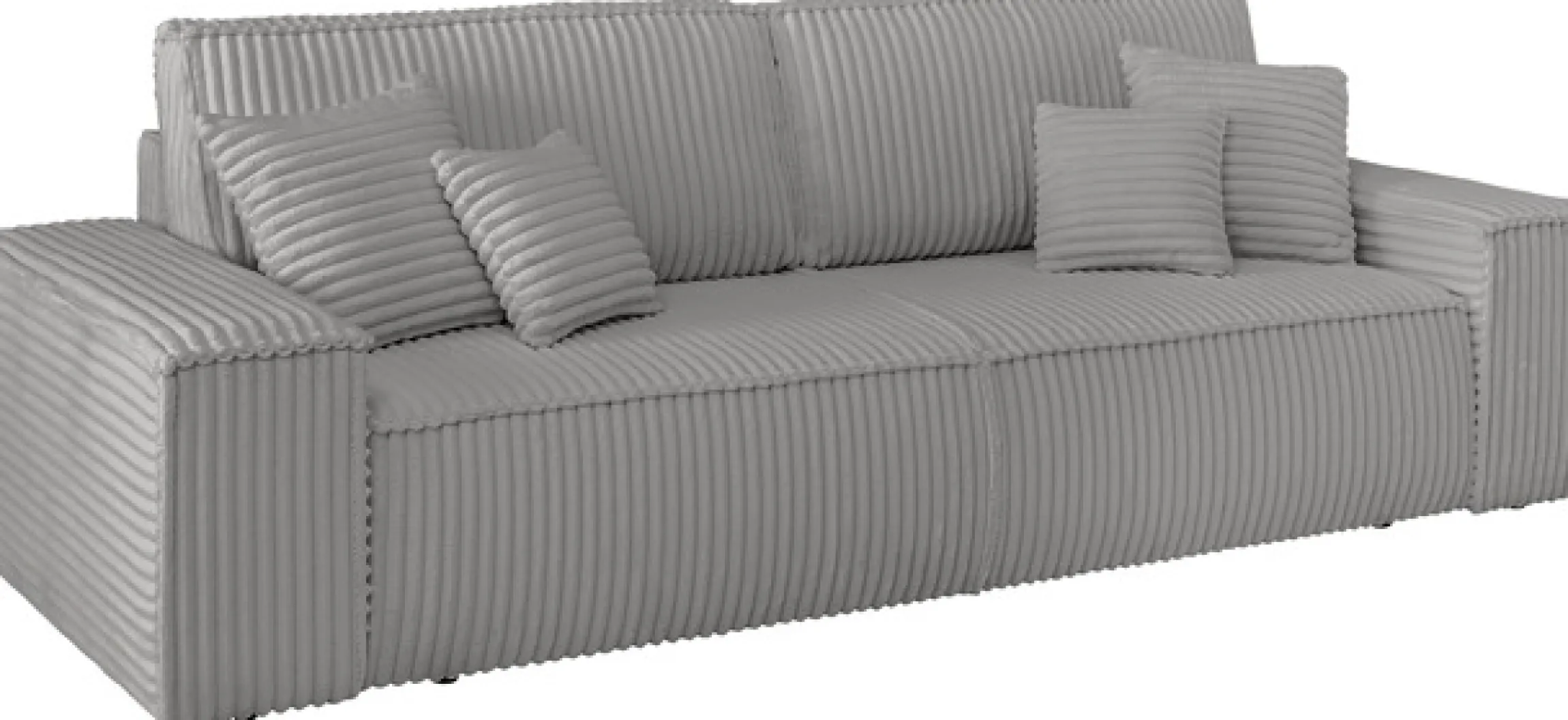 OTTO home 3-Sitzer »FINNLEY Cord, Schlafsofa 257 cm - OTTO. Verlässliche Qualität.« mit Bettkasten, in Bouclé, Struktur fein und Mega Cord