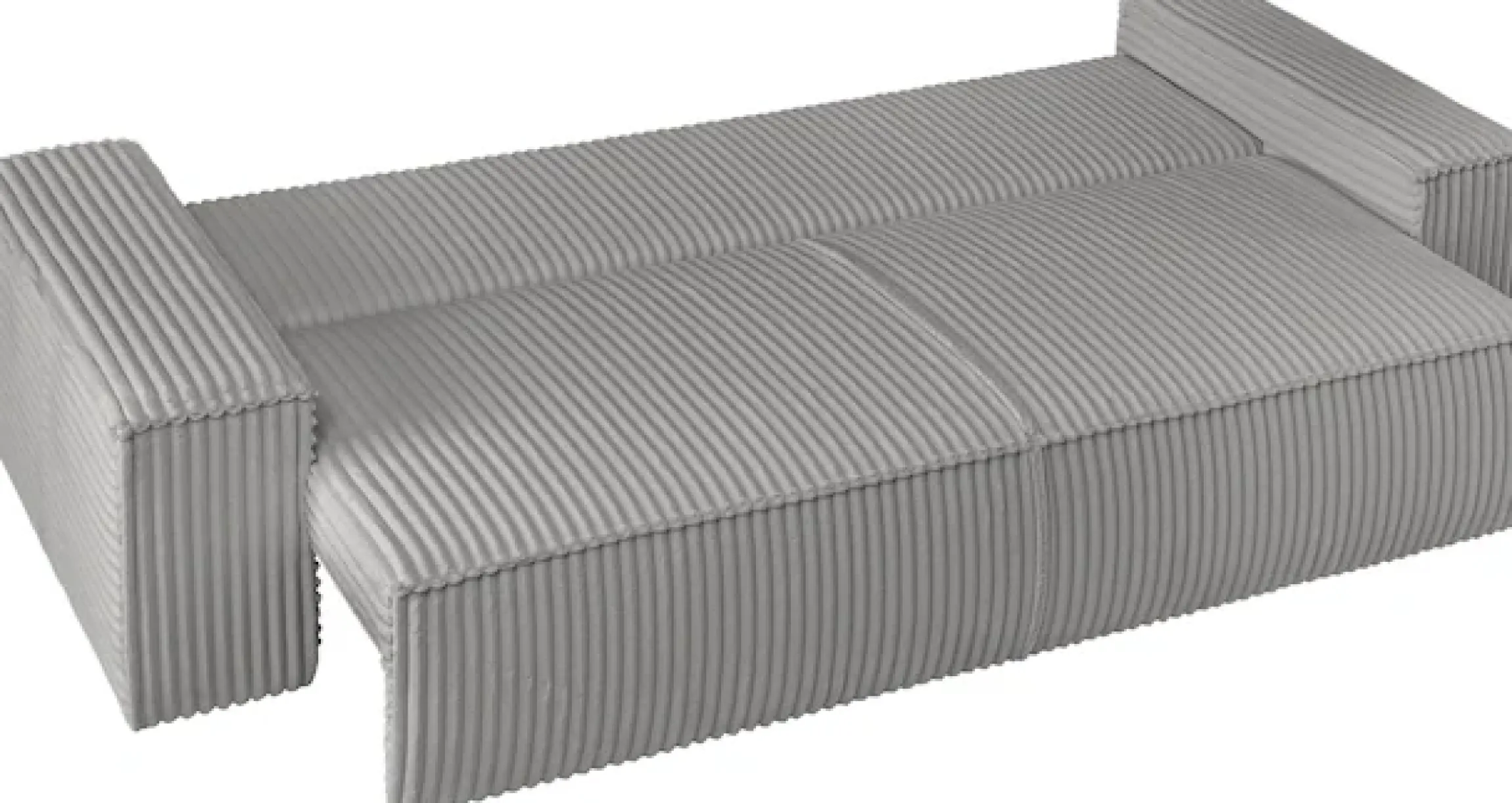 OTTO home 3-Sitzer »FINNLEY Cord, Schlafsofa 257 cm - OTTO. Verlässliche Qualität.« mit Bettkasten, in Bouclé, Struktur fein und Mega Cord