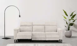 OTTO home 3-Sitzer »LUND Cord, B. 222cm, manuelle/elektrische Relaxfunktion in 2 Sitzen,« (links/rechts), USB-A bei elektrischer Ausführung, Kopfteilverstellung