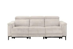 OTTO home 3-Sitzer »LUND Cord, B. 222cm, manuelle/elektrische Relaxfunktion in 2 Sitzen,« (links/rechts), USB-A bei elektrischer Ausführung, Kopfteilverstellung