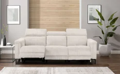 OTTO home 3-Sitzer »LUND Cord, B. 222cm, manuelle/elektrische Relaxfunktion in 2 Sitzen,« (links/rechts), USB-A bei elektrischer Ausführung, Kopfteilverstellung