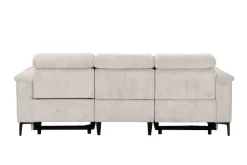 OTTO home 3-Sitzer »LUND Cord, B. 222cm, manuelle/elektrische Relaxfunktion in 2 Sitzen,« (links/rechts), USB-A bei elektrischer Ausführung, Kopfteilverstellung