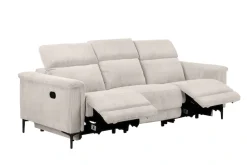 OTTO home 3-Sitzer »LUND Cord, B. 222cm, manuelle/elektrische Relaxfunktion in 2 Sitzen,« (links/rechts), USB-A bei elektrischer Ausführung, Kopfteilverstellung