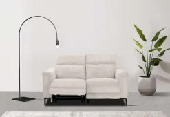 OTTO home 2-Sitzer »LUND Cord, 160 cm, manuelle o. elektrische Relaxfunktion« manuell od. elektrisch (m.USB-A), Federkern und Kopfteilverstellung