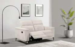 OTTO home 2-Sitzer »LUND Cord, 160 cm, manuelle o. elektrische Relaxfunktion« manuell od. elektrisch (m.USB-A), Federkern und Kopfteilverstellung