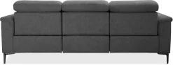 OTTO home 3-Sitzer »LUND,Struktur-Bezug, 222 cm, man. o. elektr. Relaxfunktion in 2 Sitzen« (links/rechts), USB-A bei elektrischer Ausführung, Kopfteilverstellung