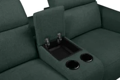 OTTO home 2-Sitzer »LUND, Struktur, Kinosofa, Relaxfunktion, TV-Sessel, man./elektrisch« Kopfteilverstellung, Getränkefachhalter, Staufach, wahlweise USB A/C
