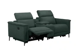 OTTO home 2-Sitzer »LUND, Struktur, Kinosofa, Relaxfunktion, TV-Sessel, man./elektrisch« Kopfteilverstellung, Getränkefachhalter, Staufach, wahlweise USB A/C