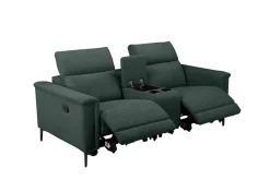 OTTO home 2-Sitzer »LUND, Struktur, Kinosofa, Relaxfunktion, TV-Sessel, man./elektrisch« Kopfteilverstellung, Getränkefachhalter, Staufach, wahlweise USB A/C