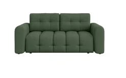 OTTO home 2-Sitzer »Manilla, trendige Steppung, 2 Rückenkissen, B/T/H 195/107/91 cm« mit Wellenunterfederung, in verschiedenen Materialien und Farben