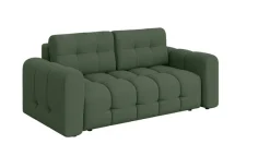 OTTO home 2-Sitzer »Manilla, trendige Steppung, 2 Rückenkissen, B/T/H 195/107/91 cm« mit Wellenunterfederung, in verschiedenen Materialien und Farben