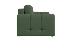 OTTO home 2-Sitzer »Manilla, trendige Steppung, 2 Rückenkissen, B/T/H 195/107/91 cm« mit Wellenunterfederung, in verschiedenen Materialien und Farben