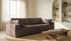 OTTO home 3-Sitzer »Mittell, Chenille« Breite 245 cm, bodentief, extra Kissen inkl., tiefe Sitzfläche