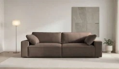 OTTO home 3-Sitzer »Mittell, Chenille« Breite 245 cm, bodentief, extra Kissen inkl., tiefe Sitzfläche
