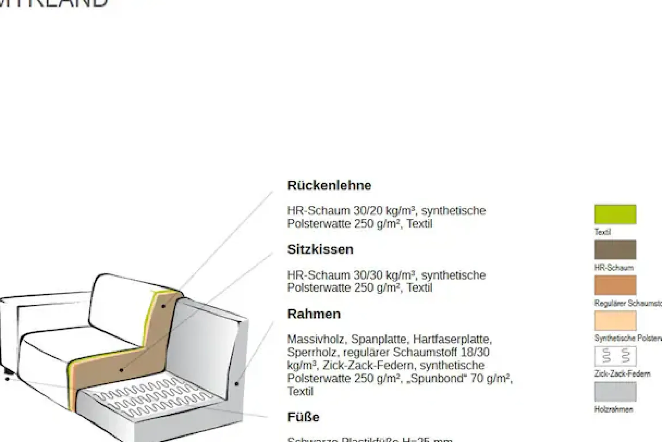 OTTO home 2-Sitzer »Myrland Kompaktsofa« Breite 263 cm, Chenille, Easy Clean Stoff, mit Kaltschaum
