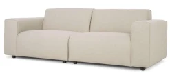 OTTO home 3-Sitzer »Naddine« B. 228 cm, Strukturstoff mit Mélange-Effekt, mit Wellenunterfederung