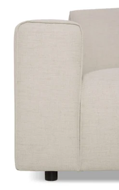 OTTO home 3-Sitzer »Naddine« B. 228 cm, Strukturstoff mit Mélange-Effekt, mit Wellenunterfederung