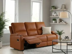 OTTO home 3-Sitzer »NAPORI Lederoptik, Multimediasofa, Kinosessel XXL« Kinosofa mit 2 x Relaxfunktion und Getränkehalter