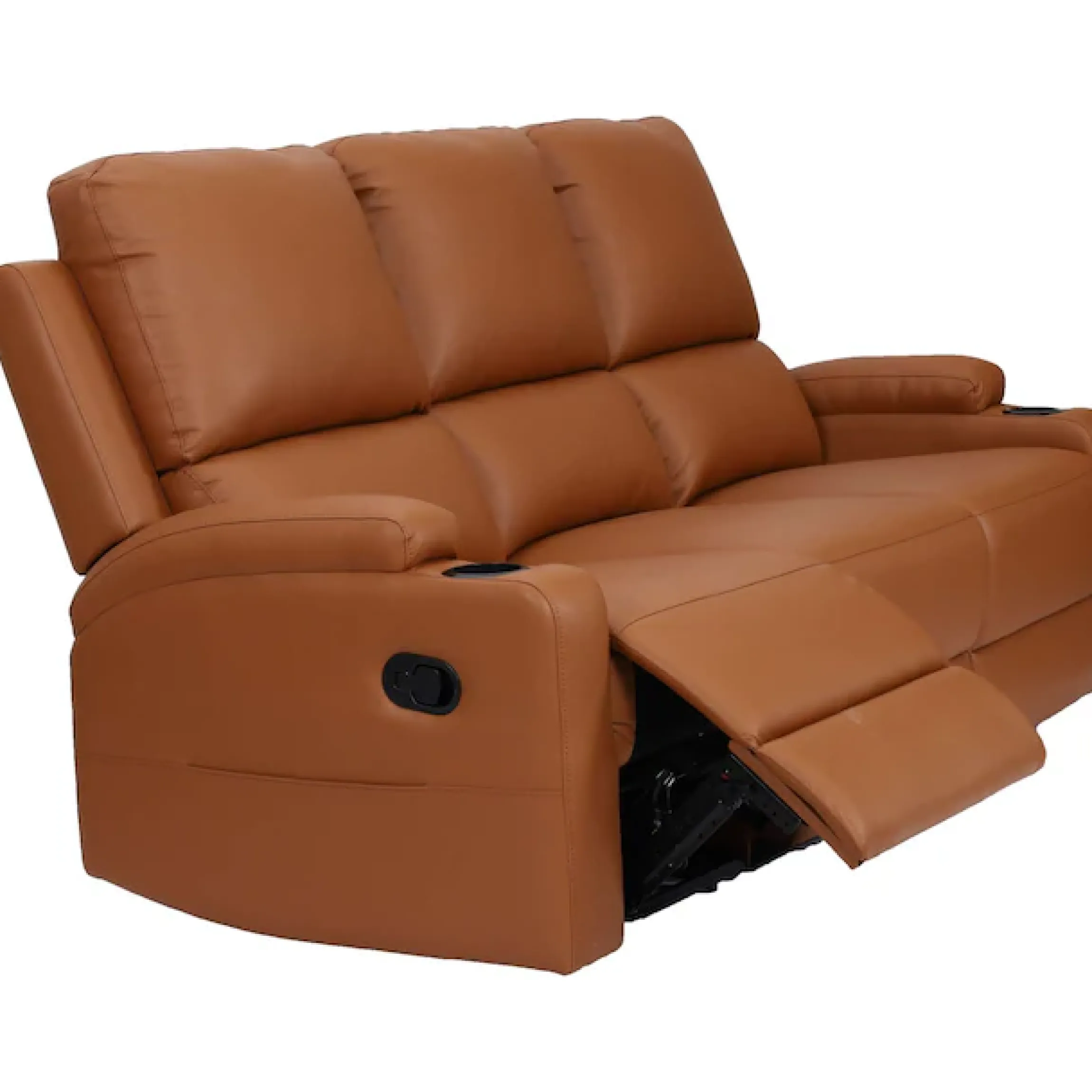 OTTO home 3-Sitzer »NAPORI Lederoptik, Multimediasofa, Kinosessel XXL« Kinosofa mit 2 x Relaxfunktion und Getränkehalter
