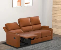OTTO home 3-Sitzer »NAPORI Lederoptik, Multimediasofa, Kinosessel XXL« Kinosofa mit 2 x Relaxfunktion und Getränkehalter