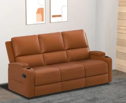OTTO home 3-Sitzer »NAPORI Lederoptik, Multimediasofa, Kinosessel XXL« Kinosofa mit 2 x Relaxfunktion und Getränkehalter