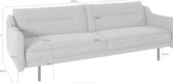 OTTO home 2,5-Sitzer »Nordfyn« edles Design in 3 Bezugsqualitäten