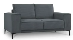 OTTO home 2-Sitzer »OLAND Cord, Sofa, B: 164 cm, Skandi-Design« 164 cm, Wellenunterfederung, Skandi-Design, Metallfüße
