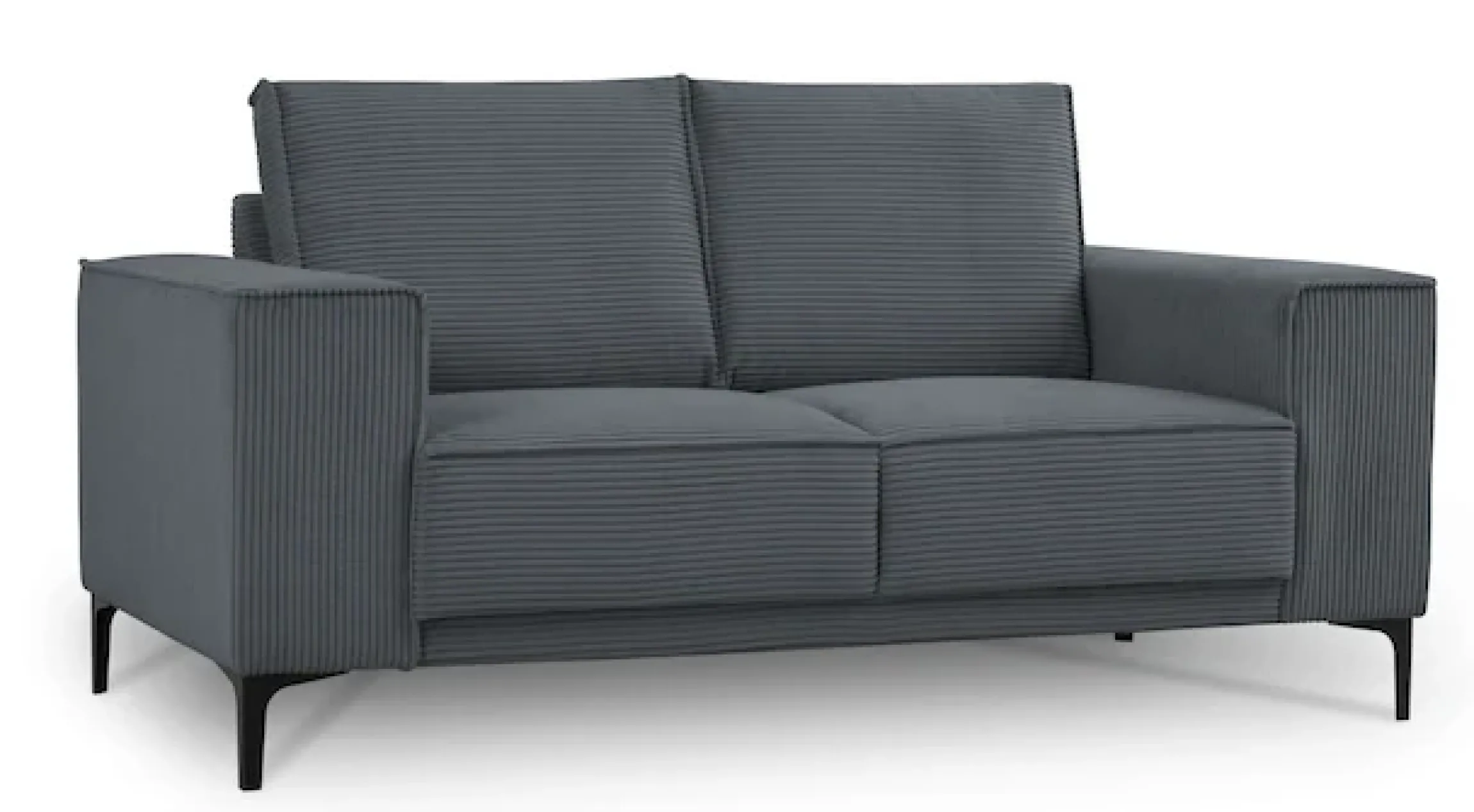 OTTO home 2-Sitzer »OLAND Cord, Sofa, B: 164 cm, Skandi-Design« 164 cm, Wellenunterfederung, Skandi-Design, Metallfüße