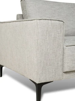 OTTO home 3-Sitzer »OLAND Flachgewebe, Sofa, B: 224 cm, Skandi-Design« Struktur, Flachgewebe, Luxus-Microfaser, Boucle