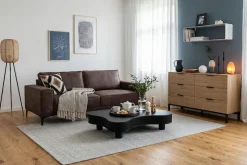 OTTO home 3-Sitzer »OLAND Luxus-Microfaser, Sofa, B: 224 cm, Skandi-Design« Struktur, Flachgewebe, Luxus-Microfaser, Boucle